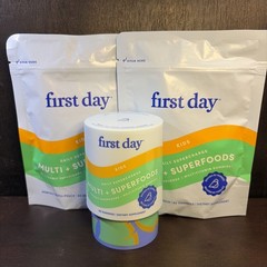 EXP:12,05/2026. First Day Kids Daily Supercharge Multi + Superfoods 180 Gummies
