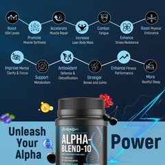 Testosterone Booster & HGH Supplements for Men, Muscle Builder & Fat Burner, 300