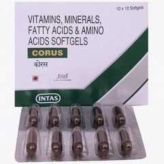 Charak Corus Soft Gelatin Capsules – 100 Caps for General Health & Well‑Being