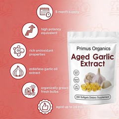 Primus Aged Garlic Extract, 24 300 Count (Pack of 1), 1pcs