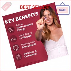 Force Factor Total Beets Soft Chews with Beetroot, Nitrates, L-Citrulline, Grape