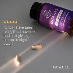 Qualia Magnesium Supplement | 10 Bioavailable 56 Count (Pack of 1), Purple