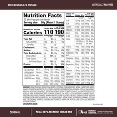 Delicious Chocolate Royale Meal Replacement Shake with 24 Vitamins – 22 Servings