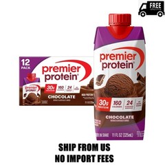 (2 pack) Premier Protein Shake, Chocolate, 30g Protein, 11 Fl Oz, 12 Ct