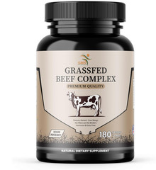 Beef Organ Supplement Grass Fed 3000mg Liver Heart Kidney 180 Capsules