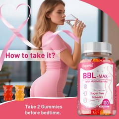 BBL -MAX Gummies – with Multivitamins, Buttocks,Lift, Firm, and Sculpt Buttocks
