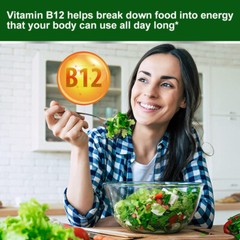 Vitamin B-12 Complex Capsules,B-12 Vitamins,Energy,Cardio,Aids Nervous System