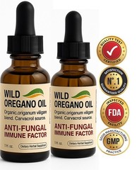2 Pack Wild Oregano Oil – Extra Strength Carvacrol Source | Natural Immune