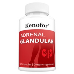 Adrenal Glandular Supplement Balances Emotional Health Improves Stress 120 Pills