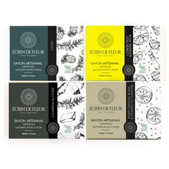 Certified Organic Men’s Soap 4-pack (Cedar 3.2 oz, Lime & Black Pepper 3.2 oz…