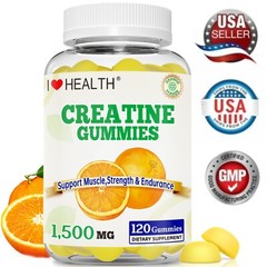 High Potency Creatine Gummies (1500mg) – 120 Delicious Berry-Flavored Chews