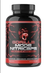 Gorilla Mode Nitricaps Pre Workout 120 Ct