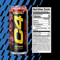 High-Performance Energy Drink, 300mg Caffeine, Zero Sugar, Pre-Workout Focus, Ch