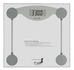 HealthSmart Tempered Glass Electronic Bathroom Scale