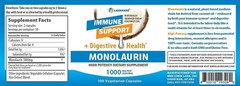 Monolaurin Supplement for Immune Support – Gut Health – 1000mg Per Serving- 100