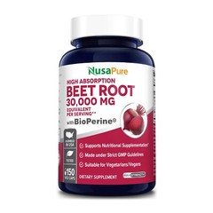 NusaPure Beet Root 30,000mg 150 Veggie caps (Vegan, Non-GMO & Gluten Free,4% …