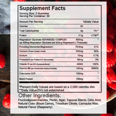 Magnesium Glycinate Gummies 600mg w/ Vitamin CoQ10+Vitamin D3+Vitamin B6