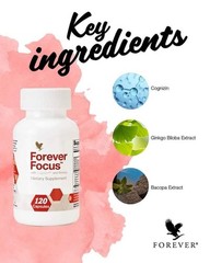 3 X Forever Focus Brain Support Supplement Mental Clarity Focus Capsules