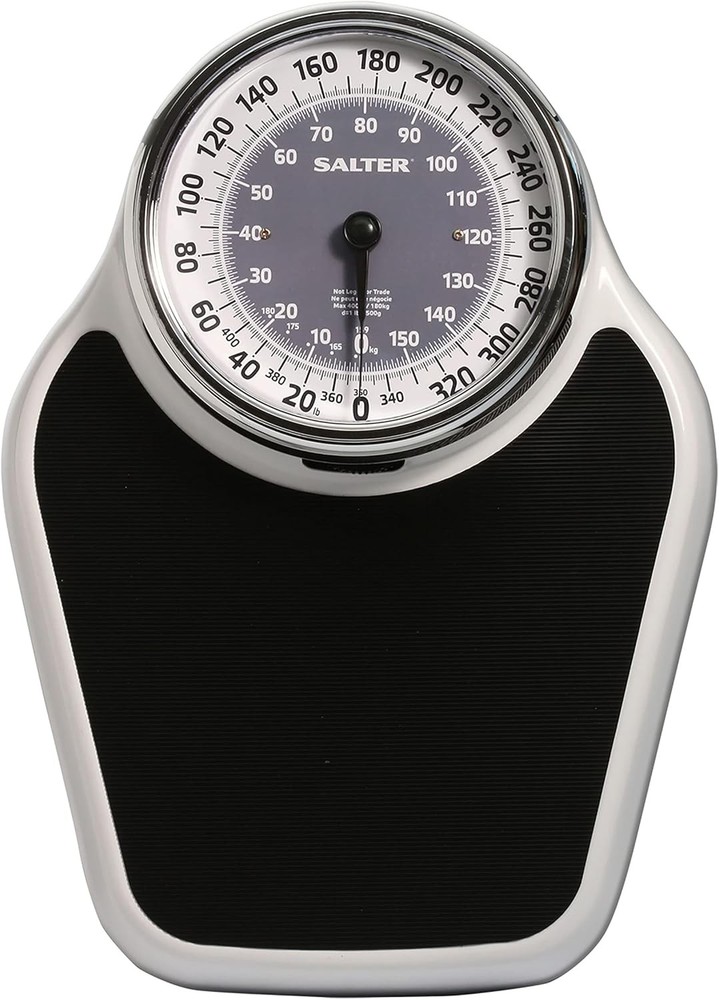 Salter Pro-Helix Professional Oversized Bathroom Scale with White and Black
