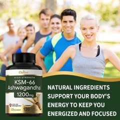 KSM-66 Ashwagandha Supplement | Reduces Stress, Supports Mood and Focus