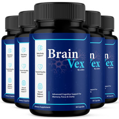 (5 Pack) Brain Vex Capsules For Memory Focus & Clarity BrainVex Pills (300 ct)