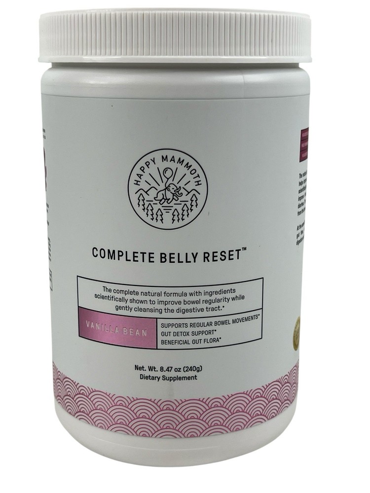 HAPPY MAMMOTH Complete Belly Reset Vanilla Bean 240 Grams Exp. 10/2026 Brand New
