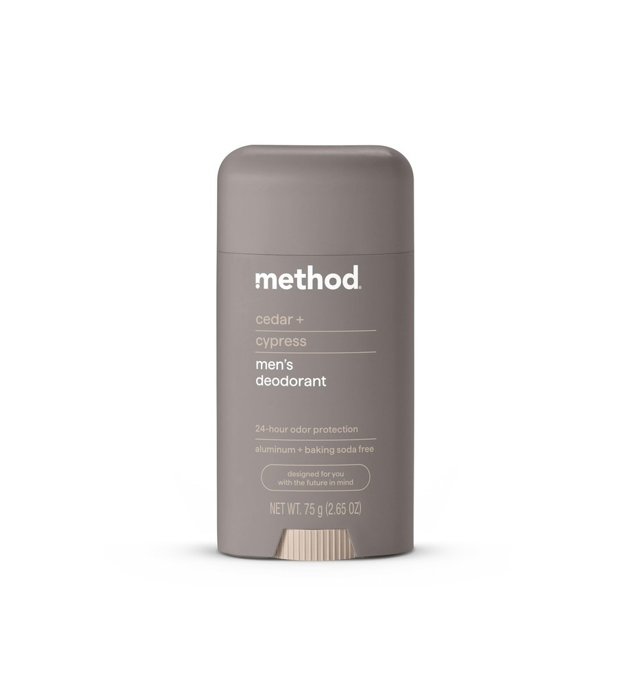Method Deodorant, Cedar + Cypress, 24 Hour Odor 2.65 Ounce (Pack of 1)