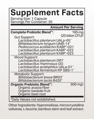 Complete Probiotic 11-Strain Gut Health Digestive Immune Support Supplement