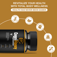 (3 Pack) CogniHoney Advanced Capsules, Cogni Honey Supplement (180 Capsules)