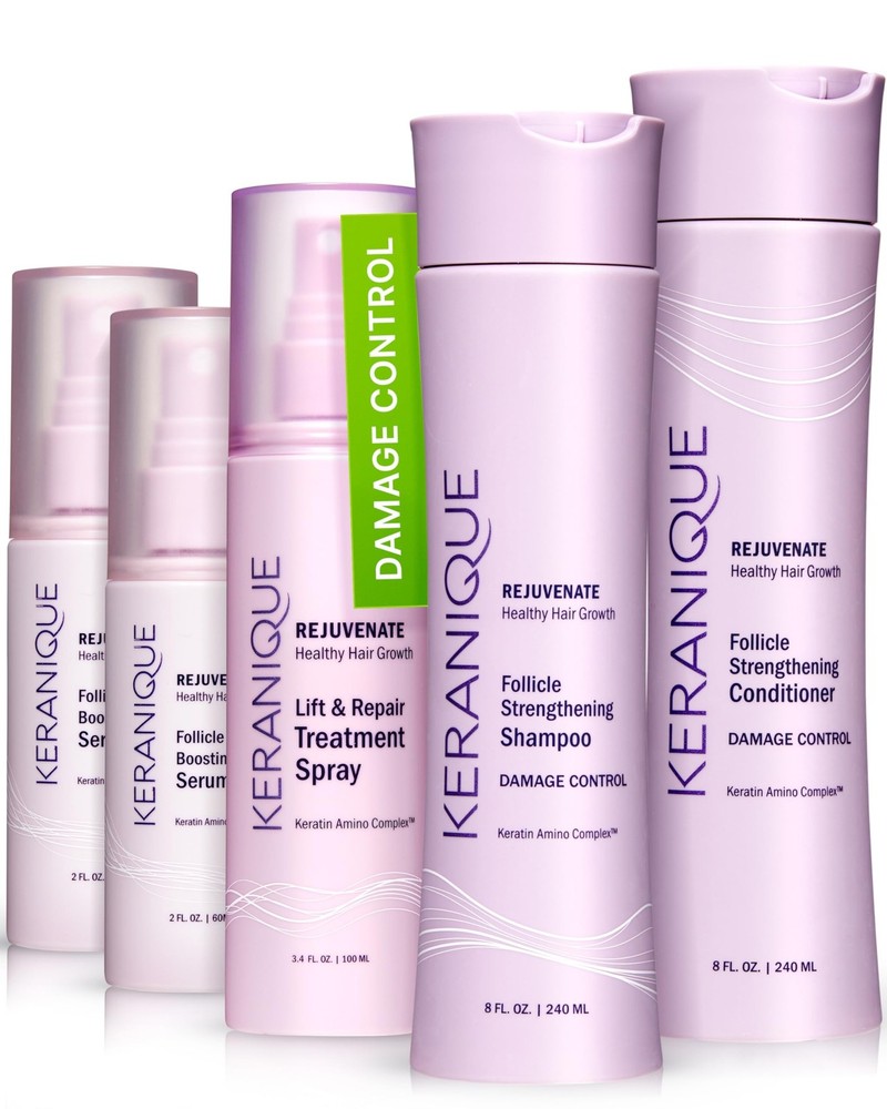 Keranique Damage Control Set for Thinning Hair – Shampoo and Conditioner for …