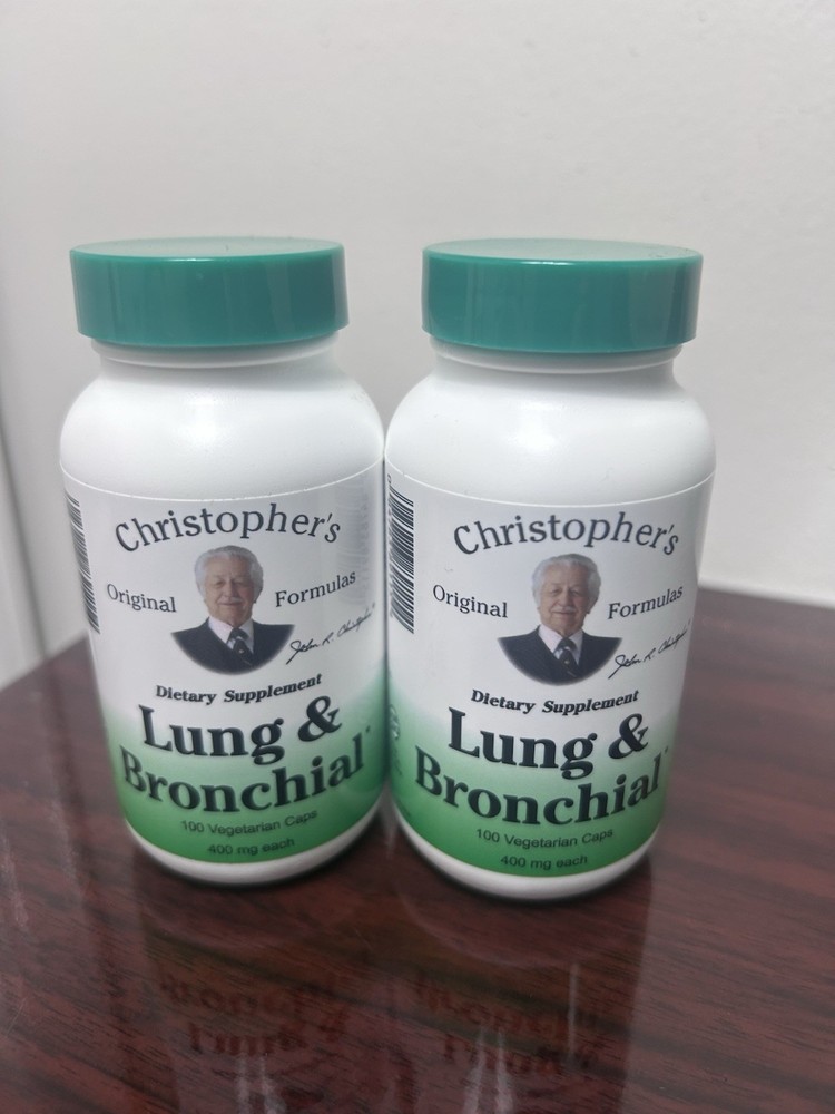 Dr. Christopher’s Lung & Bronchial Medicinal Herb Capsule 2 PK! 689115 100 Count