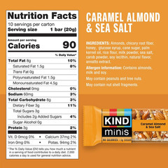 KIND Mini Snack Bars Variety Pack, Gluten Free, Low Sugar, Low Calorie Snacks, D