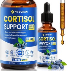 Blueberry Flavored Cortisol Balancing Drops for Mood & Sleep Support – 2 oz