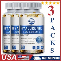 3 Pack Hyaluronic Acid Capsules – for Joint Health and Skin Hydration Anti-Aging
