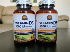 New 2 PACK Vitamin D D3 5000IU *2 YEAR SUPPLY* 720 Softgels Vegetarian Non-GMO