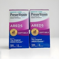 2-Bausch + Lomb PreserVision Areds Soft Gels 240 Softgels NEW SEALED