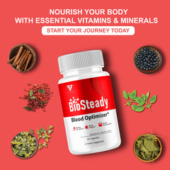(5 Pack) BioSteady Blood Optimizer, Bio Steady Advanced Formula (300 Capsules)