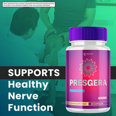 Presgera Advanced Nerve Support Formula Maximum Strength Vitamin 60 Capsules