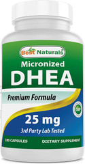 , Micronized DHEA 25 Mg 180 Capsules