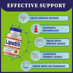 Lipotra Weight Loss Fat Burn Pills – Weight Loss Supplement – 60 Diet Pills