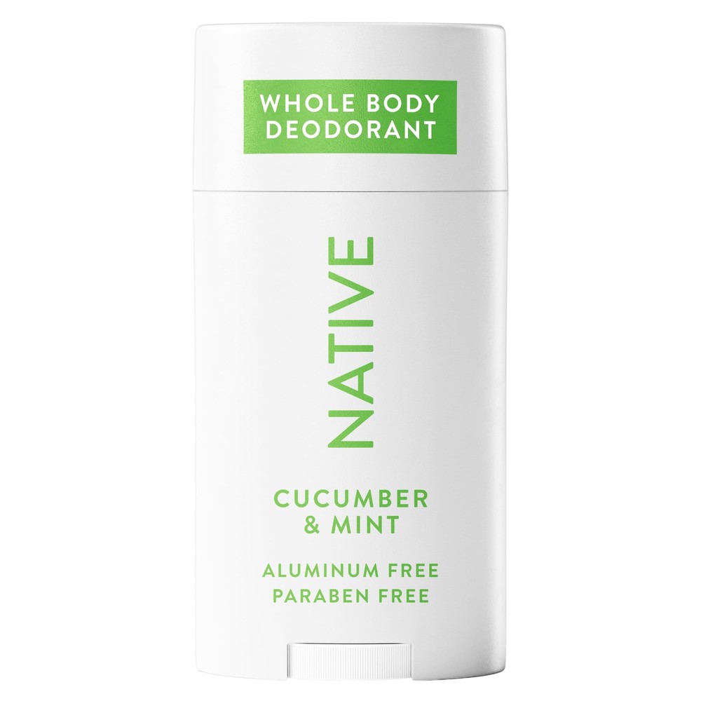 Native Whole Body Deodorant, Cucumber & Mint Scent, 72 2.3 Ounce (Pack of 1)