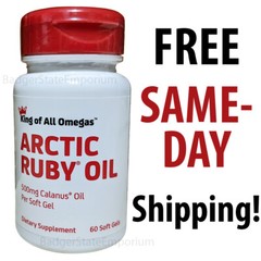 Arctic Ruby Oil 60 Soft Gels 500mg Calanus Oil Expire 10/2026 King of All Omegas