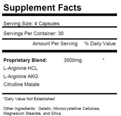 Nitric Oxide Complex 3500mg Testosterone Booster 1200mg Combo Stack