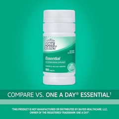 100 Count Essential Multivitamin Tablets for Adults – Daily Nutritional Support