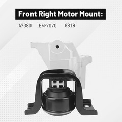BOMGLING 4PCS Engine Motor Mount Set Compatible with 2013-2019 Nissan Sentra …