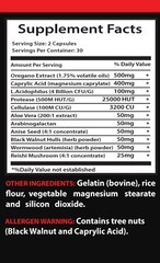 Total Wellness – CANDIDA AWAY EXTRA STRENGTH – Maximum Strength 2 Bottles 120 C