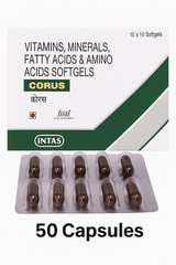 Charak Corus Soft Gelatin Capsules – ( 50 Caps ) for General Health & Well‑Being
