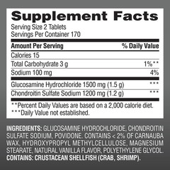 Member’s Mark Triple Strength Glucosamine Chondroitin 340 Tablets Joint