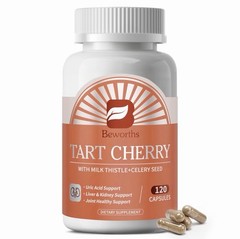 Tart Cherry Extract Capsules with Celery Seed Muscle Recovery – 120 Capsules