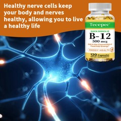 Vitamin B12 Nutritional Supplements Maintaining Nervous System 120 Softgels